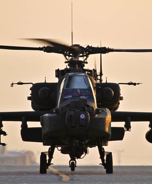 U.S. Army AH-64 Apache. Original public domain image from Flickr